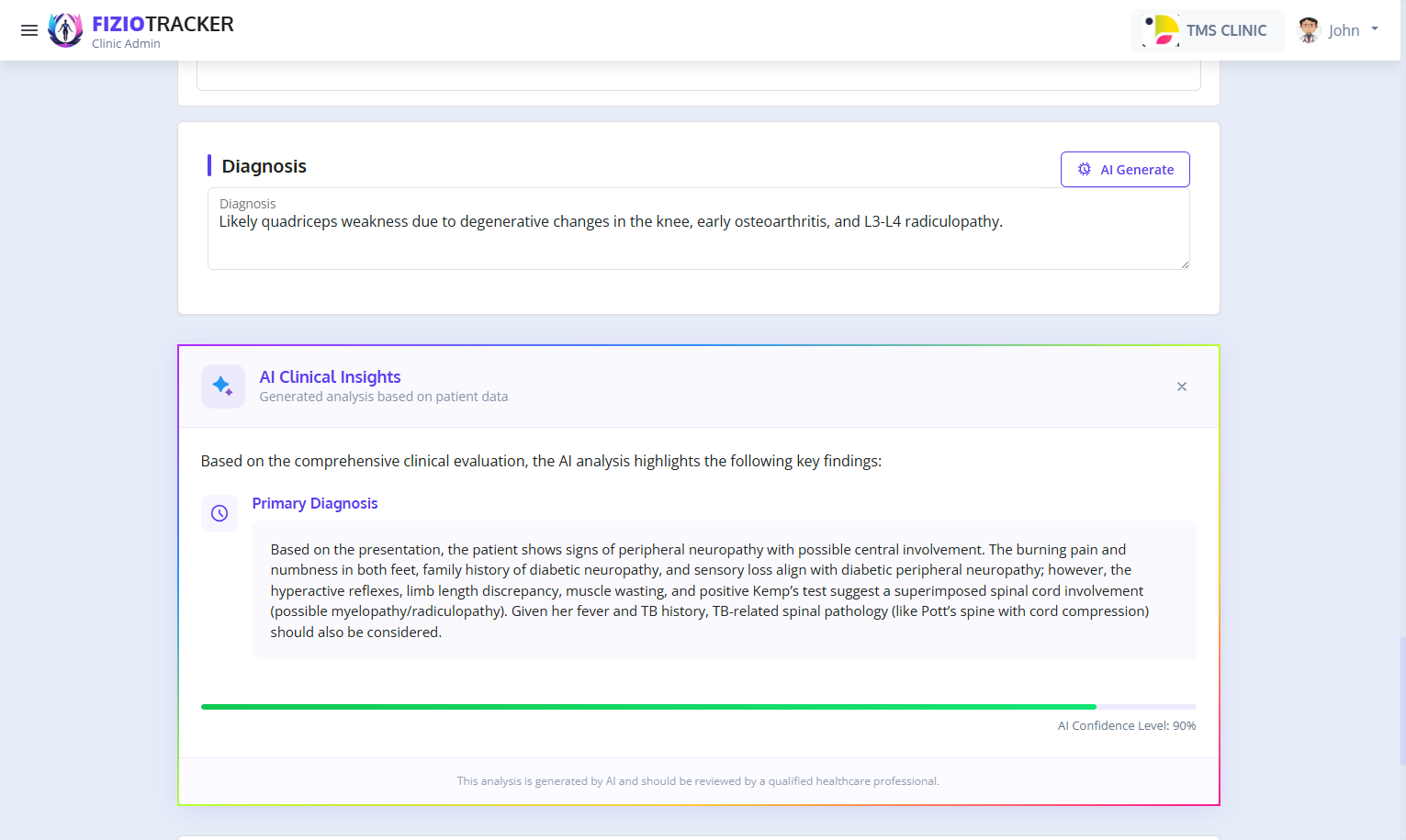 AI Assisted Clinical Insights