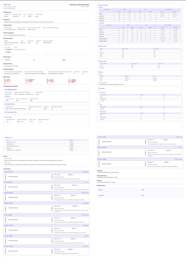 Treatment Report
